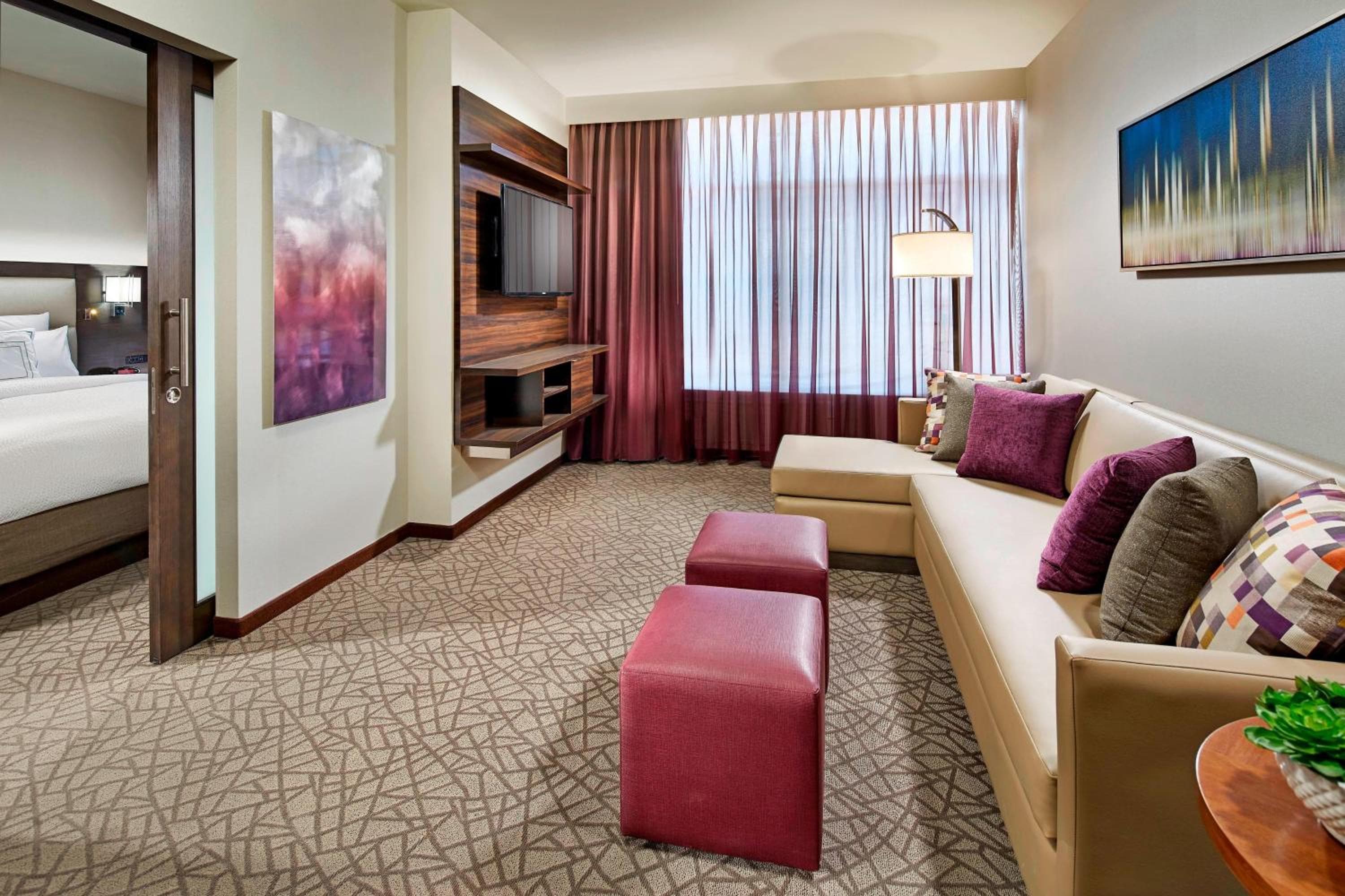 One-Bedroom Deluxe King Suite with Sofa Bed - Hearing Accessible room photo