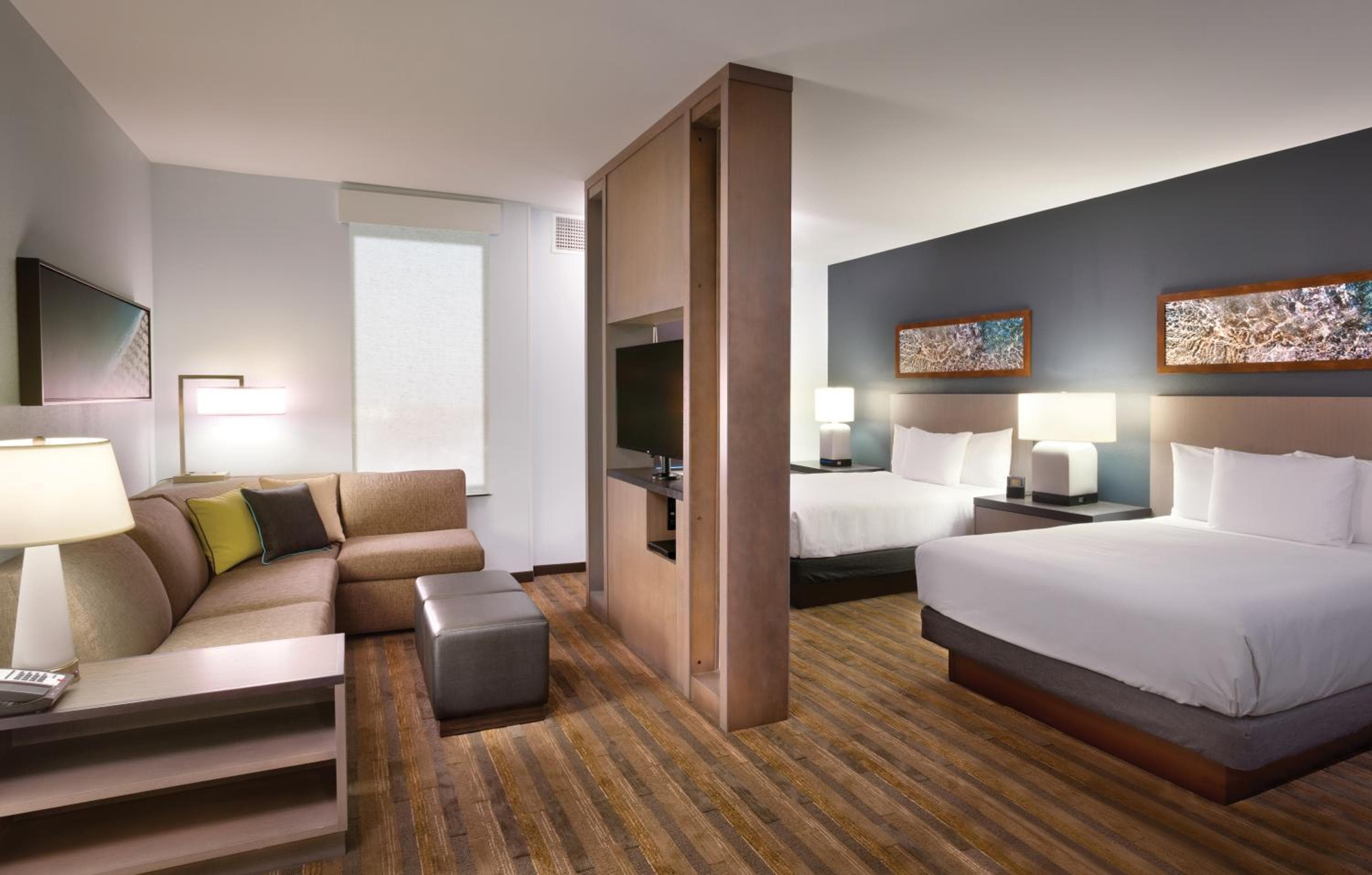Studio Suite with Two Queen Beds, Sofa Bed and Kitchen room photo